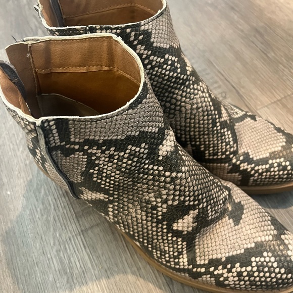 Dolcetta Snake Skin Boots Size 8 - Picture 3 of 5